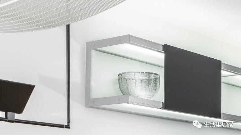 现代简约开放式厨房橱柜灯光效果设计图展示缩略图